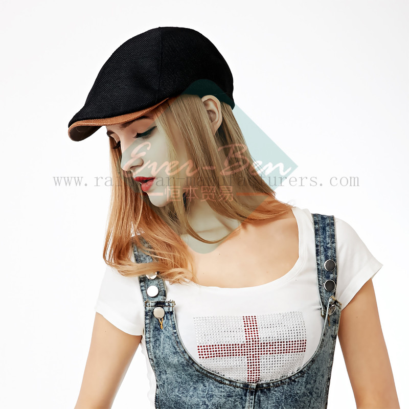 Ladies fashion winter hat with brim6